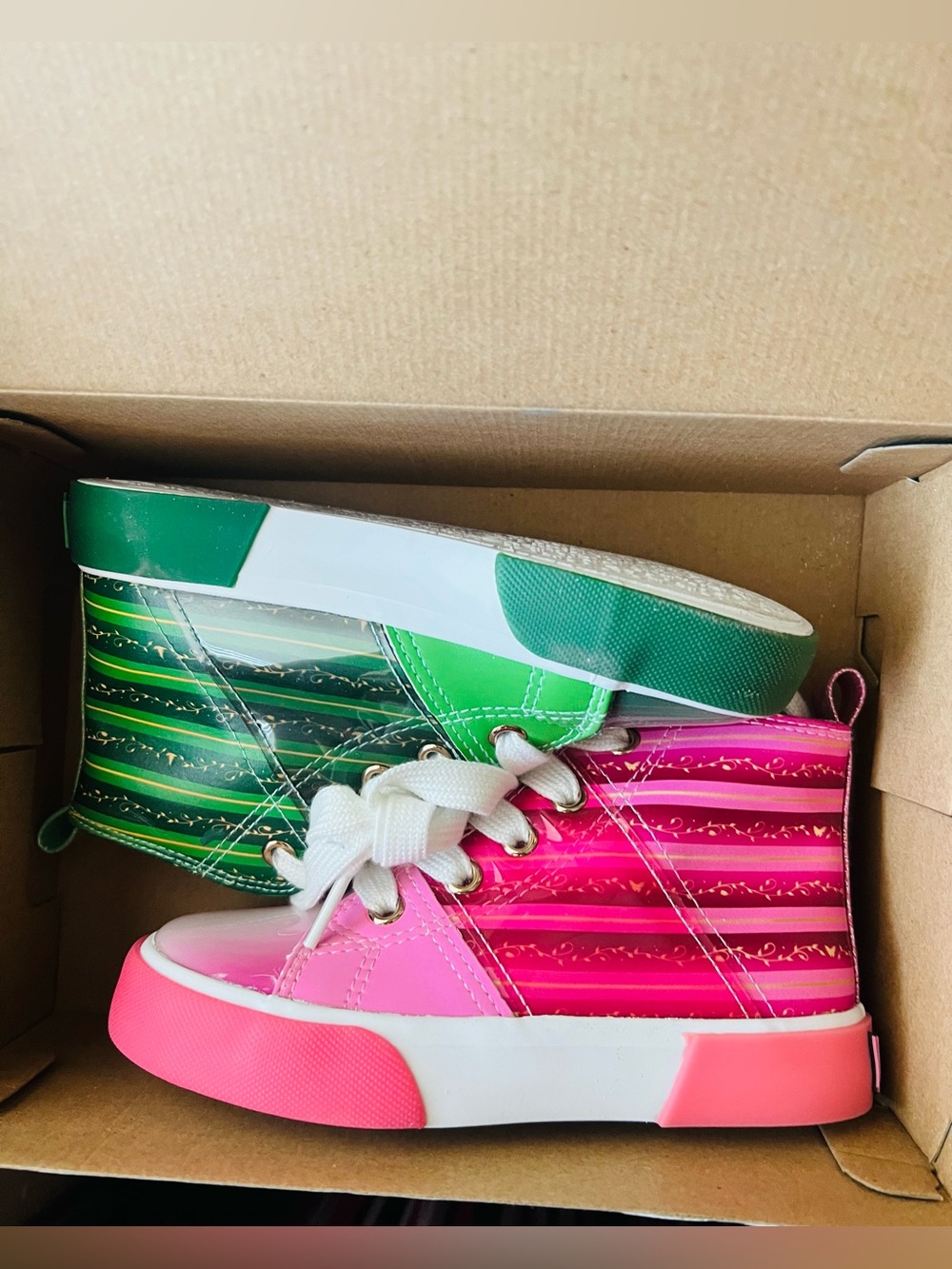 Wicked Little Kid Girls High Top Lace Up Sneakers